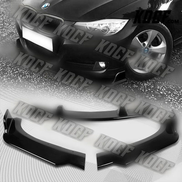 For 2009-2011 BMW E90 Sedan 3-Series Painted Black Front Bumper Body Spoiler Lip - KOCF.com - Car Parts