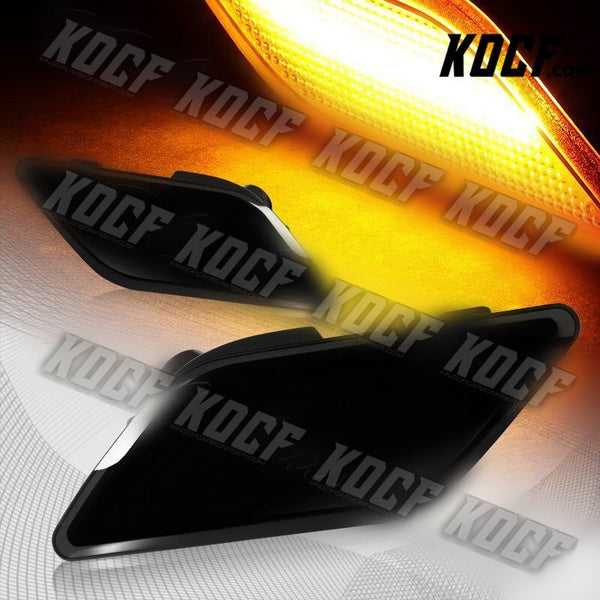 For 2012-2014 Mercedes W204 C-Class Smoke Lens Amber LED Side Marker Lights Lamp - KOCF.com - Car Parts