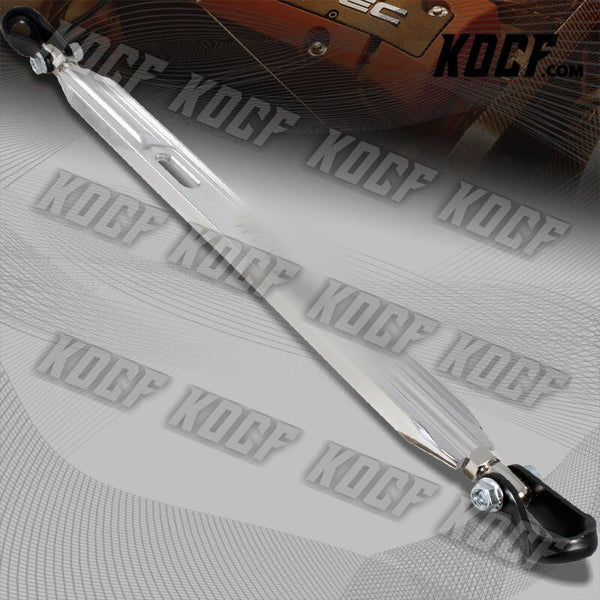 For 1988-2000 Honda Civic/CRX Rear Lower Silver CNC Aluminum Tie Bar Strut Bar - KOCF.com - Car Parts