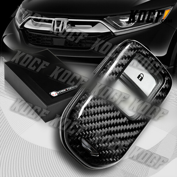 For Honda CR-V/HR-V/Pilot/Ridgeline Real Carbon Fiber Remote Key Shell Cover - KOCF.com - Car Parts