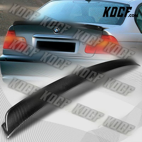 For 1999-2005 BMW E46 Sedan 3-Series AC-Style Carbon Fiber Trunk Spoiler Wing - KOCF.com - Car Parts