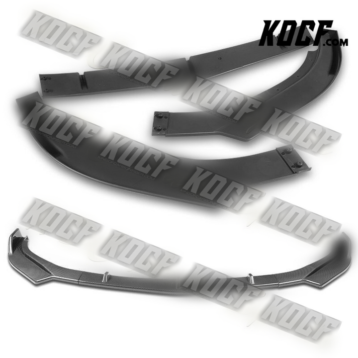 For 2017-2021 Alfa Romeo Giulia Carbon Look Front Bumper Body Kit Spoiler Lip - KOCF.com - Car Parts