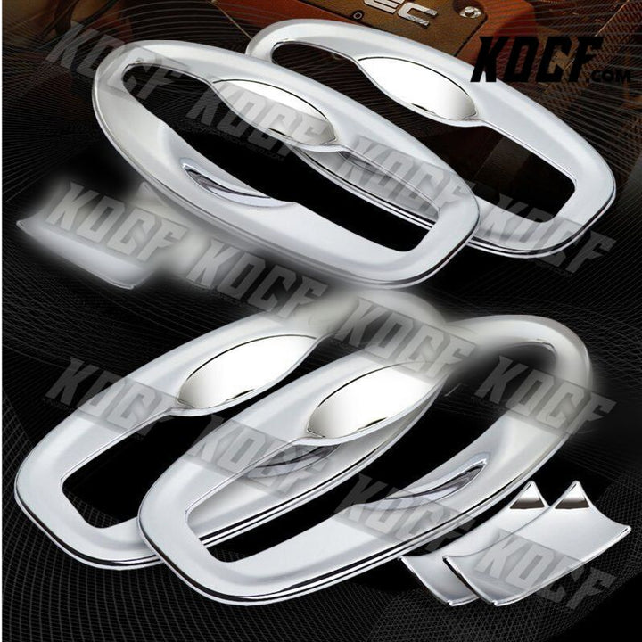 For 14-17 Nissan Rogue Mirror Chrome Door Handle Bowl Cover Cap Trim Kit 8pc - KOCF.com - Car Parts