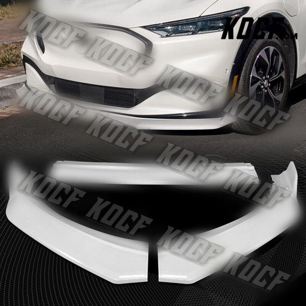 For 2021-2023 Ford Mustang Mach-E GT-Style Painted WH Front Bumper Spoiler Lip - KOCF.com - Car Parts