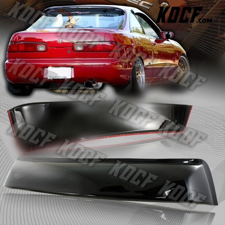 For 1994-2001 Acura Integra 2DR Coupe Black ABS Plastic Rear Roof Spoiler Wing - KOCF.com - Car Parts