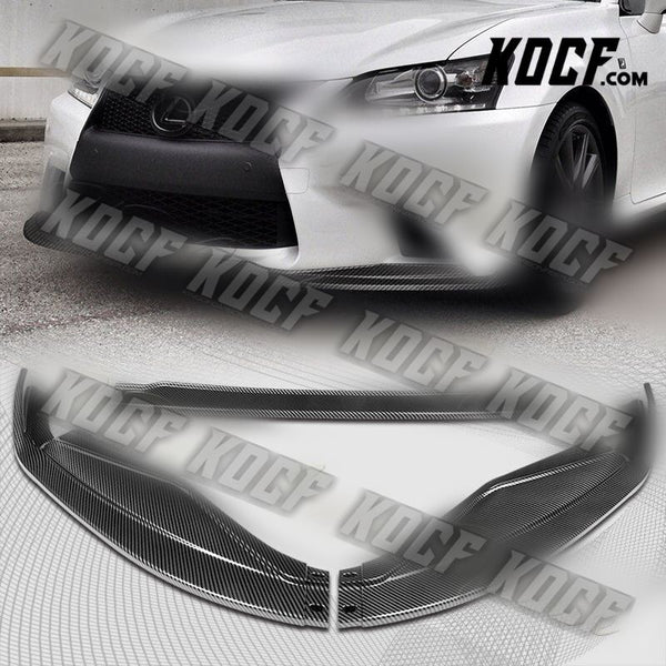 For 2013-2015 Lexus GS350 GS450h F-Sport Carbon Look Front Bumper Spoiler Lip - KOCF.com - Car Parts