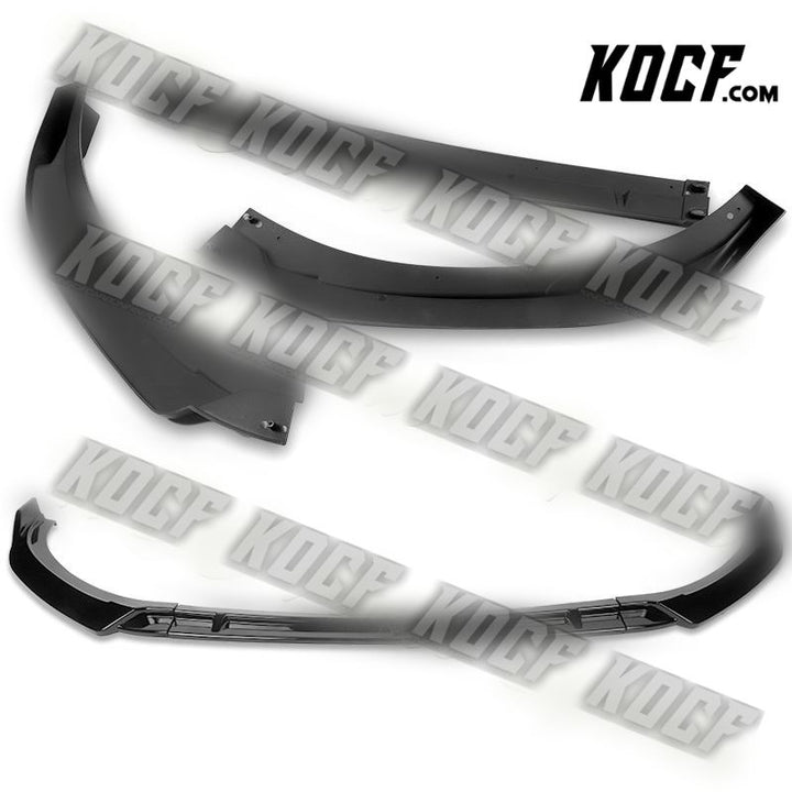 For 2017-2022 Hyundai IONIQ STP Painted Black Front Bumper Splitter Spoiler Lip - KOCF.com - Car Parts