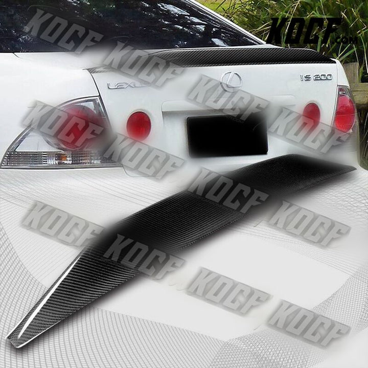 For 2001-2005 Lexus IS300 VIP-Style Carbon Fiber Duckbill Trunk Spoiler Wing - KOCF.com - Car Parts