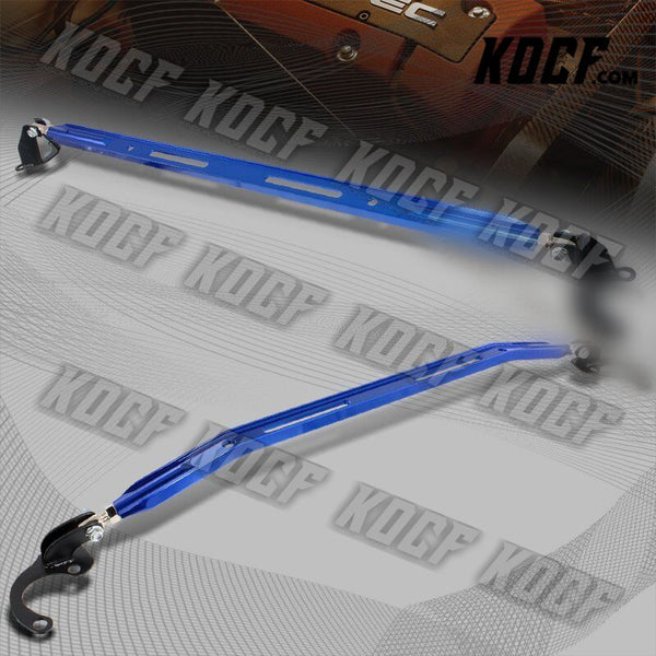 For 1988-2000 Honda Civic/CRX Blue CNC Aluminum Upper Front+Rear Strut bar 2pcs