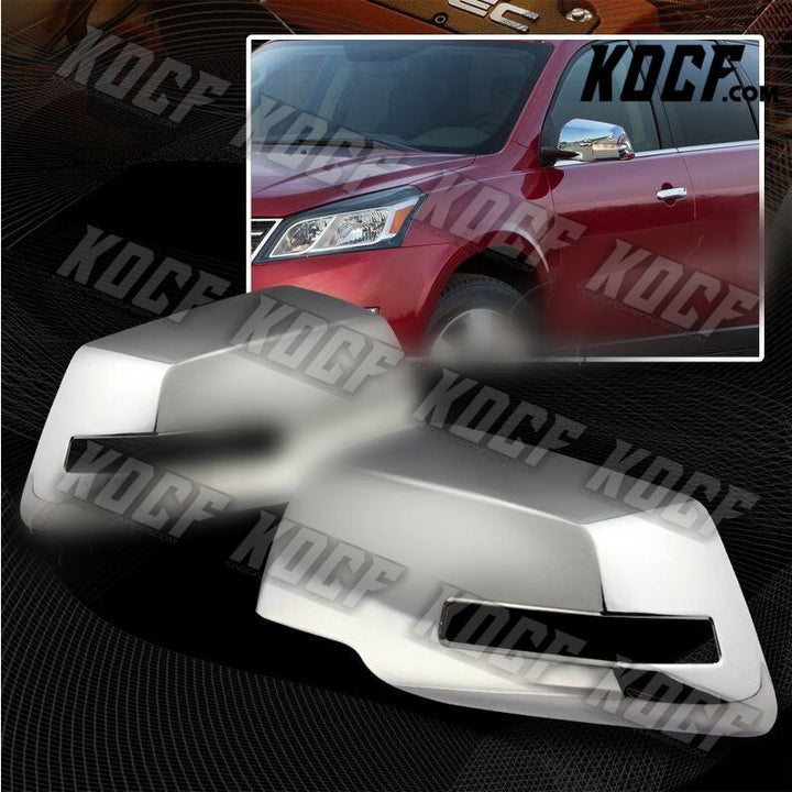 For 2009-2017 Chevy Traverse Chrome ABS Plastic Side Mirror Cover Cap LEFT+RIGHT - KOCF.com - Car Parts