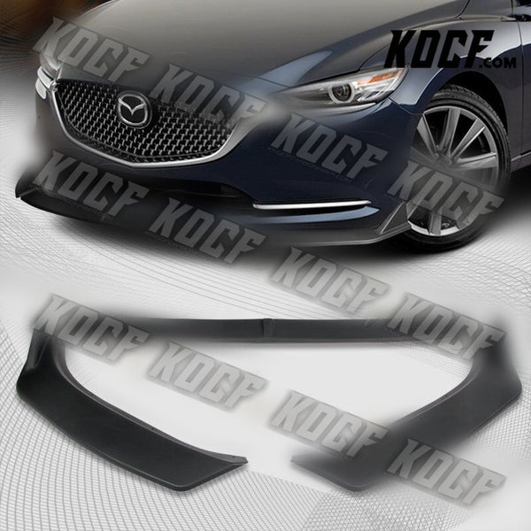 For 19-21 Maazda6 Mazda 6 Matt Black Front Bumper Body Kit Splitter Spoiler Lip - KOCF.com - Car Parts