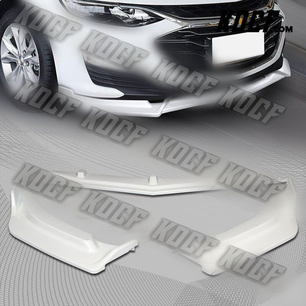 For 2019-2021 Chevrolet Malibu Painted White Front Bumper Body Kit Spoiler Lip