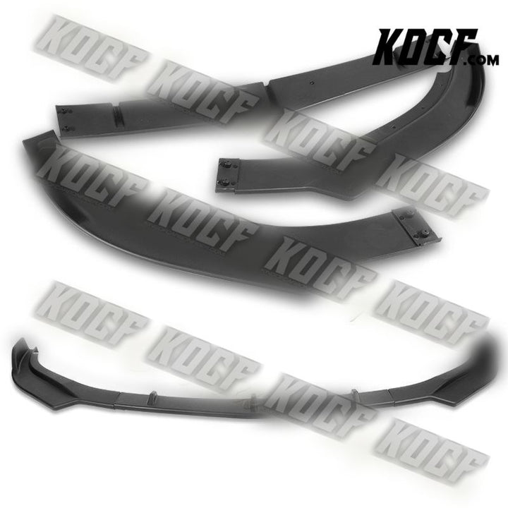 For 2017-2021 Alfa Romeo Giulia Matt Black Front Bumper Body Kit Spoiler Lip 3pc - KOCF.com - Car Parts