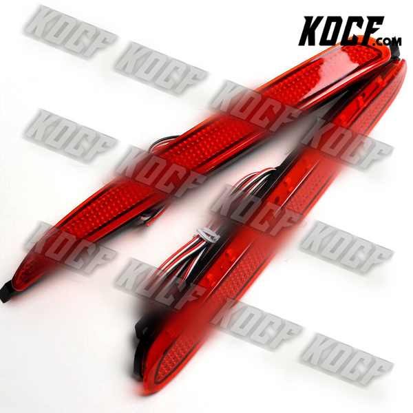 For 2003-2008 Mazda 6 Red Lens LED Rear Bumper Reflector Brake Stop Light Lamps - KOCF.com - Car Parts