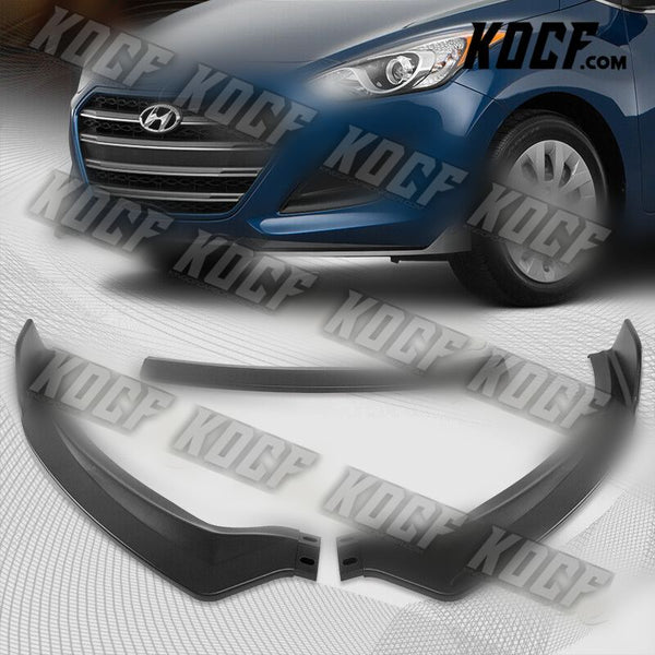 For 2013-2017 Hyundai Elantra GT Hatchback Matt Black Front Bumper Spoiler Lip