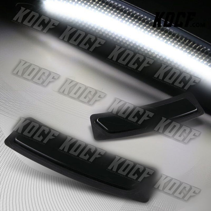 For 2016-19 BMW 3 4-Series White LED Smoke Bumper Turn Signal Side Marker Lights - KOCF.com - Car Parts