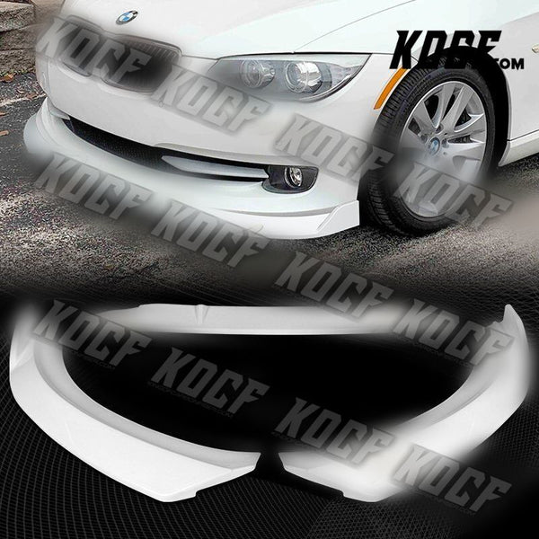 For 2011-2013 BMW 3-Series E92 E93 Coupe Painted White Front Bumper Spoiler Lip - KOCF.com - Car Parts