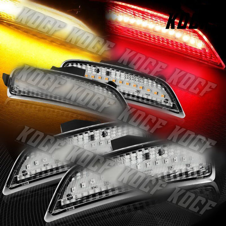 For 2016-2021 Mazda MX5 Miata LED Clear Lens Front+Rear Side Marker Lights 4pcs - KOCF.com - Car Parts