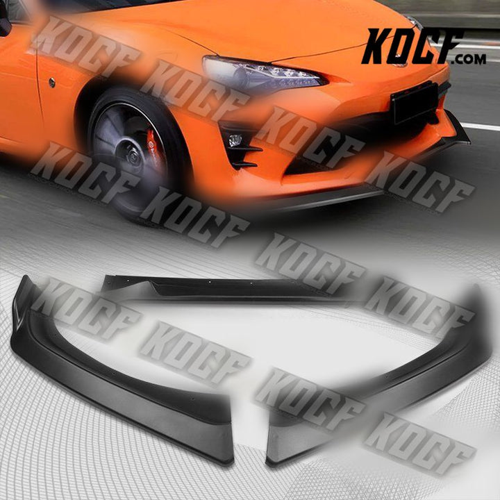 For 2017-2020 Toyota 86 CS-Style JDM Matt Black Front Bumper Body Spoiler Lip - KOCF.com - Car Parts