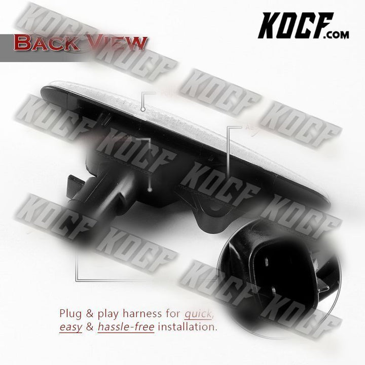 For 2016-2020 Mazda MX-5/Miata Clear White LED Turn Signal Side Marker Lights - KOCF.com - Car Parts