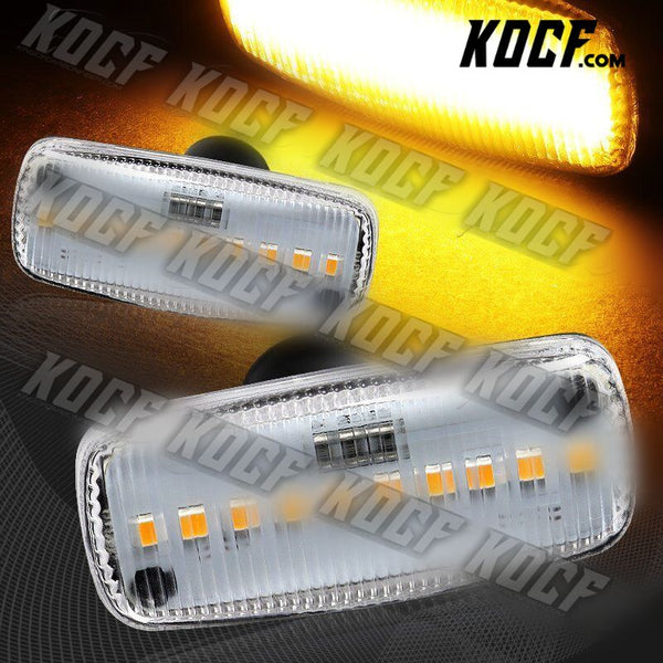 For Chrysler 200 300C Sebring Clear Lens Amber LED Turn Signal Side Marker Light - KOCF.com - Car Parts