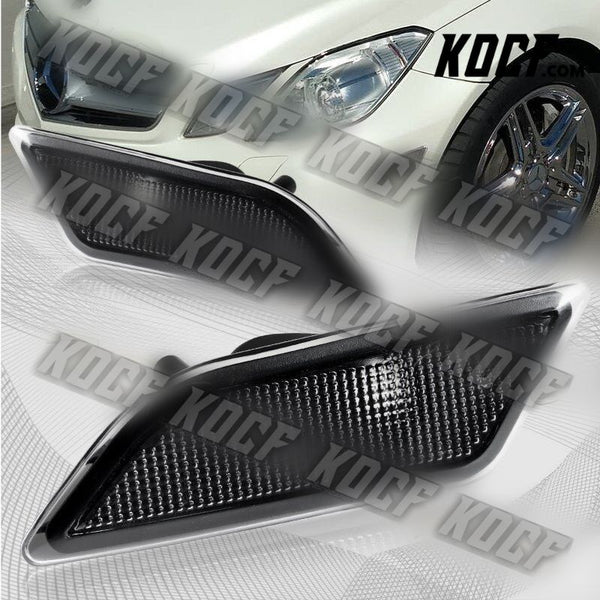 For 2010-2013 Mercedes W212 E-Class Clear Lens Turn Signal Side Marker Lights - KOCF.com - Car Parts