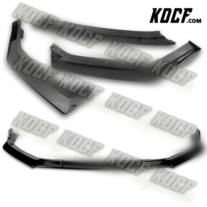 For 18-19 Hyundai Sonata Painted Black Front Bumper Body Splitter Spoiler Lip - KOCF.com - Car Parts