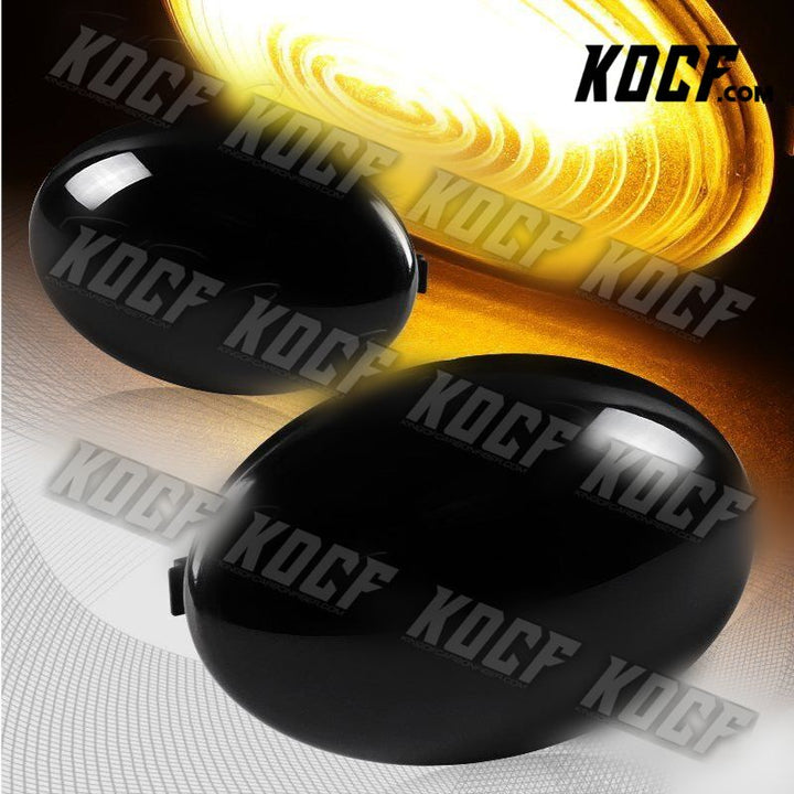 For 2007-2015 Mini Cooper R55 R56 R57 R58 R59 Smoke Amber LED Side Marker Lights - KOCF.com - Car Parts