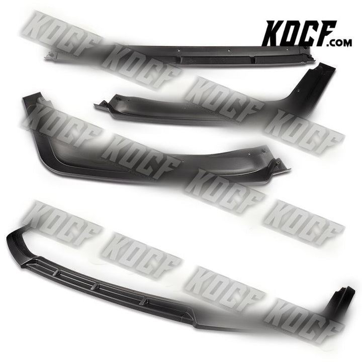 For 17-21 Honda Civic Hatchback MUG-Style Matt Black Front Bumper Spoiler Lip - KOCF.com - Car Parts