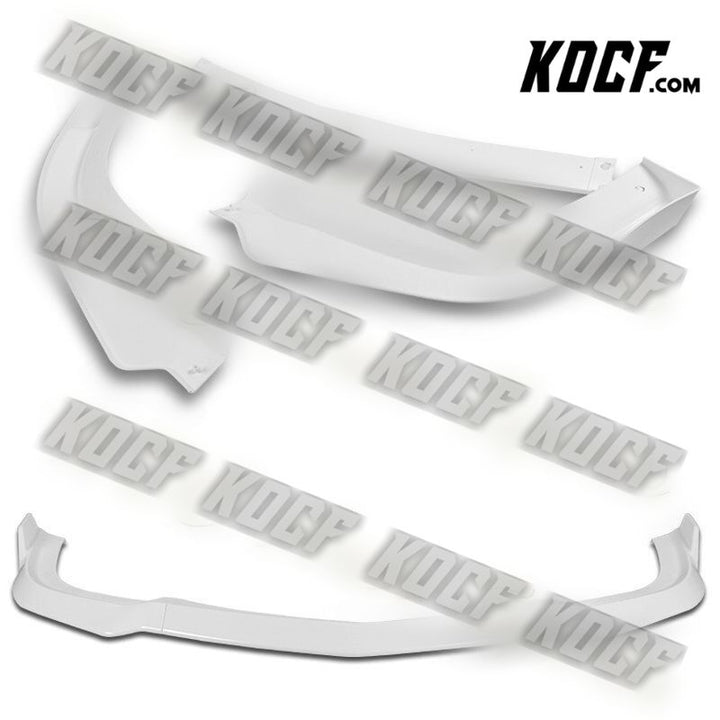 For 11-14 Dodge Charger SRT Painted White Front Bumper Body Splitter Spoiler Lip - KOCF.com - Car Parts