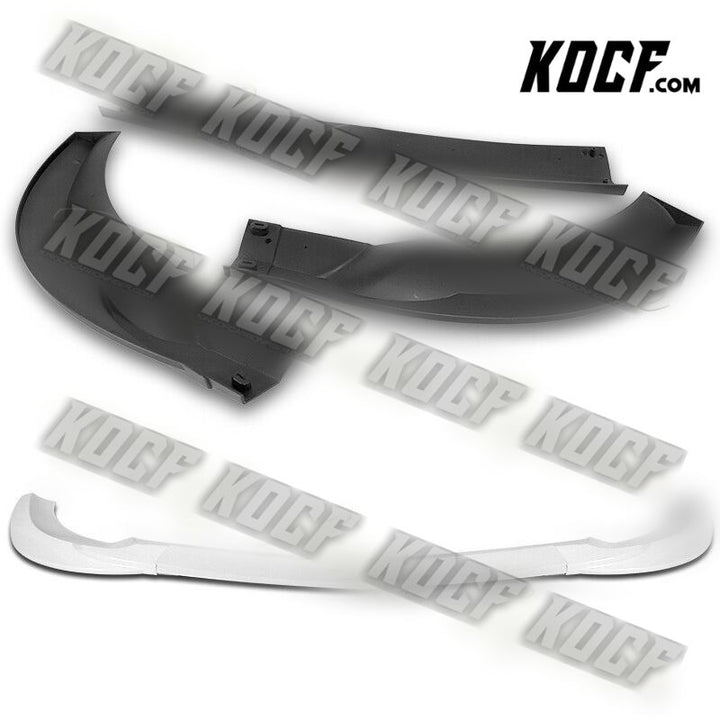 For 2008-2011 Mercedes C-Class Sport W204 Painted White Front Bumper Spoiler Lip - KOCF.com - Car Parts