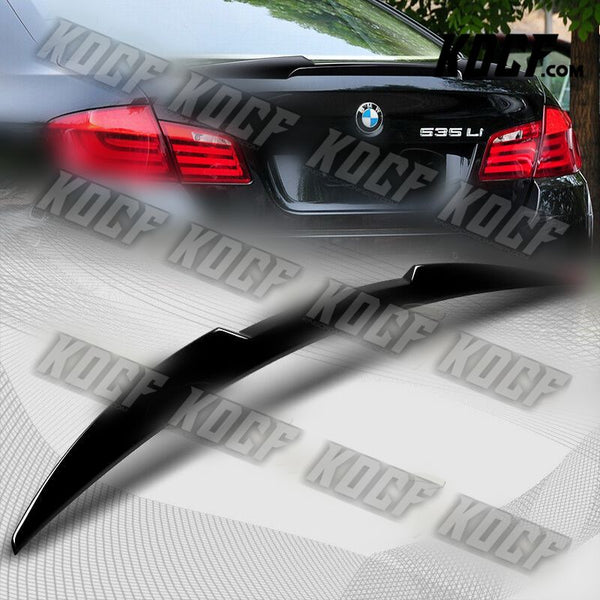 For 2011-2016 BMW 5-Series / M5 F10 F18 W-Power Pearl Black Rear Trunk Spoiler