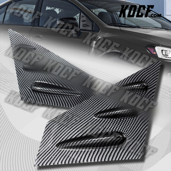 For 2015-2021 Subaru WRX STI 4-DR Carbon Side Window Louvers Scoop Cover Vent - KOCF.com - Car Parts