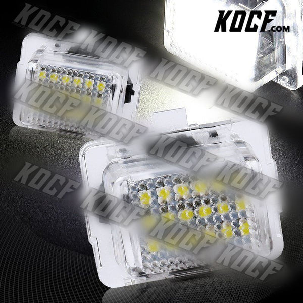 For 08-12 Mercedes Benz W204 C200 C300 C350 C63 18-SMD LED License Plate Lights