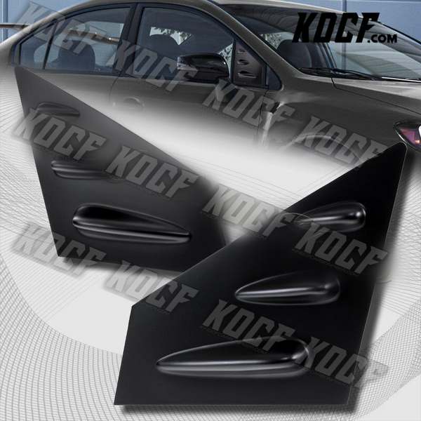 For 2015-2021 Subaru WRX STI 4-DR ABS Black Side Window Louvers Scoop Cover Vent - KOCF.com - Car Parts