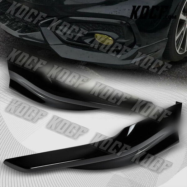 For 14-15 Civic 2DR HFP-Style Painted Black Front Bumper Splitter Spoiler Lip - KOCF.com - Car Parts