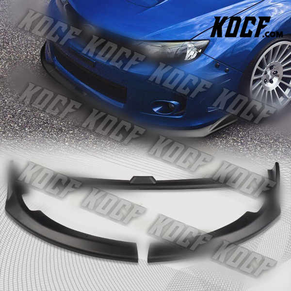 For 08-10 Subaru Impreza WRX STi CS2-Style Black Front Bumper Body Spoiler Lip - KOCF.com - Car Parts