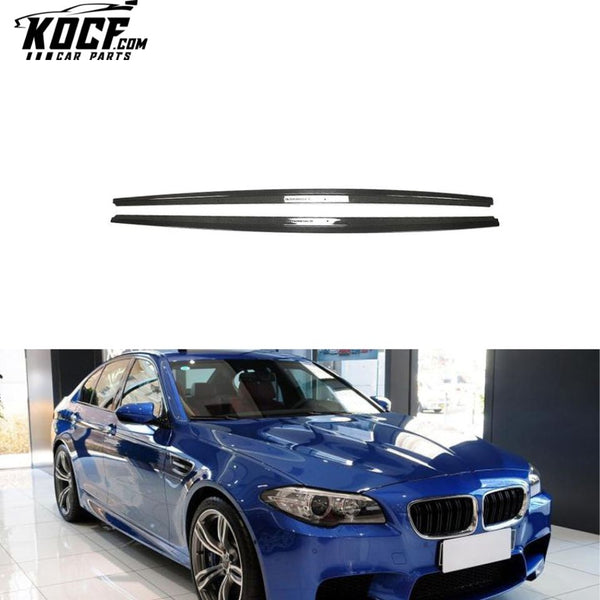 Carbon Fiber F10 M5 Side Skirts Extension for BMW F10 F11 528i 530i 535i 550i M Sport 11-16