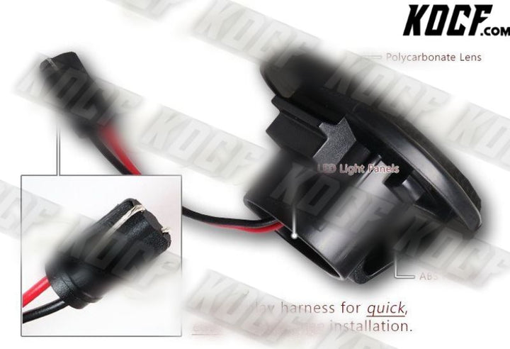 For 1989-2015 Mazda MX-5 Smoke Lens White LED Indicator Side Repeaters Lights - KOCF.com - Car Parts