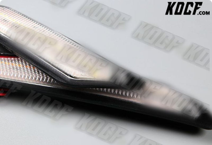 For 2012-2015 BMW 3-Series White LED Clear Bumper Turn Signal Side Marker Lights - KOCF.com - Car Parts