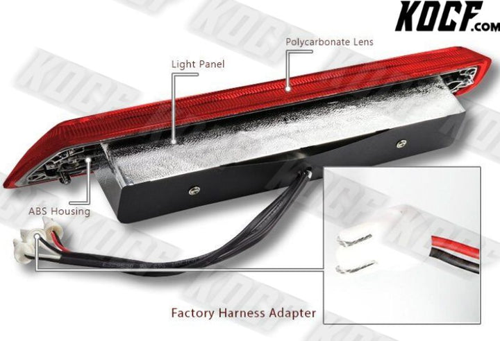 For 09-14 Ford F150 Red Lens LED Third 3rd Brake Stop Tail Light Cargo Lamp - KOCF.com - Car Parts