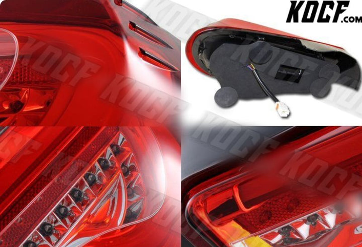 For 13-20 Scion FRS FT86 Subaru BRZ DRL Red/Clear Lens LED Rear Tail Lights Lamp - KOCF.com - Car Parts