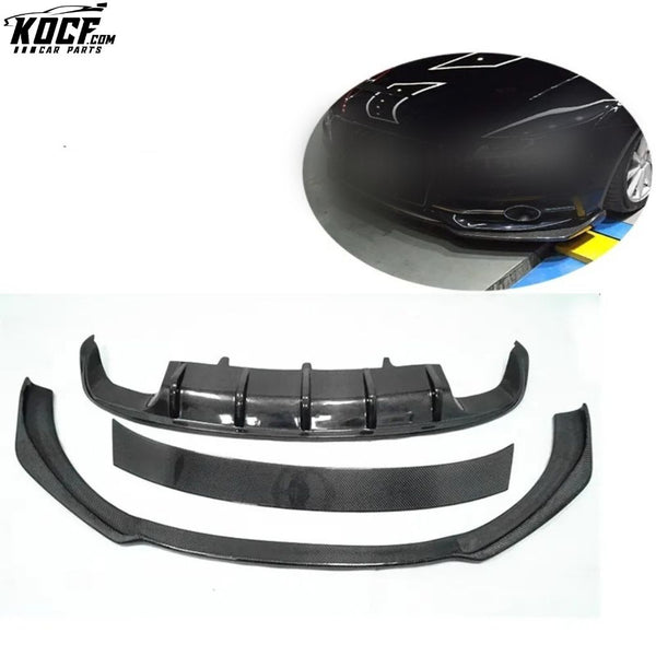 2012-2015 MTM style Carbon Fiber Body kit Front Bumper Lip Splitter Diffuser Spoiler For Audi A7 sline s7