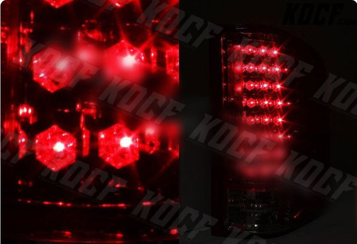 For 2007-2014 Chevy Silverado 1500 2500 3500 LED Chrome Housing Rear Tail Lights - KOCF.com - Car Parts