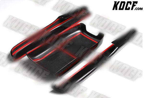 For 16-21 Honda Civic Carbon Style Interior Armrest Box Covers Center Console - KOCF.com - Car Parts