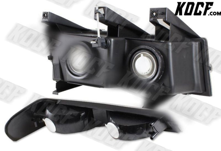 For 2004-2012 Chevy Colorado Smoke Headlights+Bumper Lamp W/Amber Reflector 4PCS - KOCF.com - Car Parts