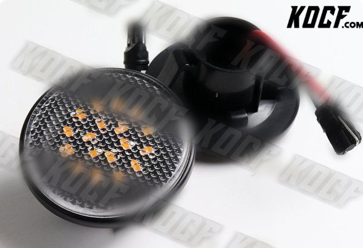 For 1989-2015 Mazda MX-5 Clear Lens Amber LED Indicator Side Repeaters Lights - KOCF.com - Car Parts