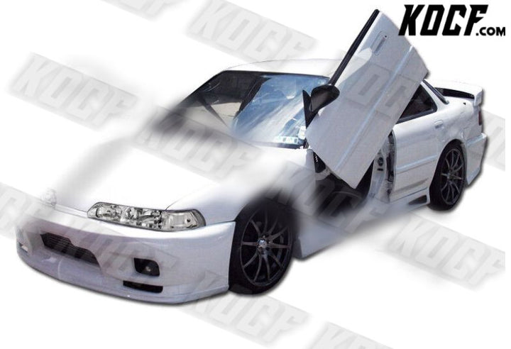 For 1990-1993 Acura Integra Chrome Housing 1-Piece Headlights W/Clear Reflector - KOCF.com - Car Parts