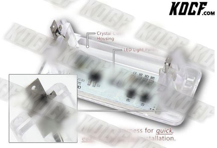 For Mercedes Dodge Sprinter 2500 3500 White LED 6000K License Plate Lights 2pcs - KOCF.com - Car Parts