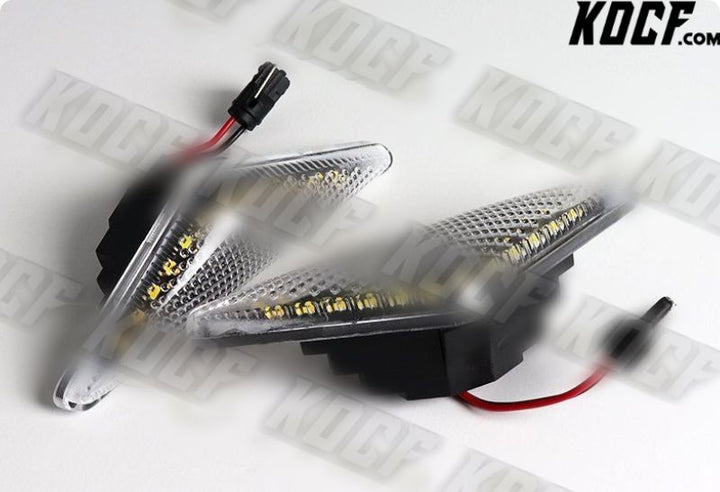 For 2001-2004 Ford Focus MK1 Clear Lens White LED Turn Signal Side Marker Lights - KOCF.com - Car Parts